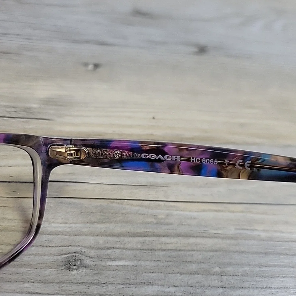 Coach Eyeglasses‎ HC6065 5288 49-17 135mm Confetti PURPLE FRAMES ONLY Full Rim